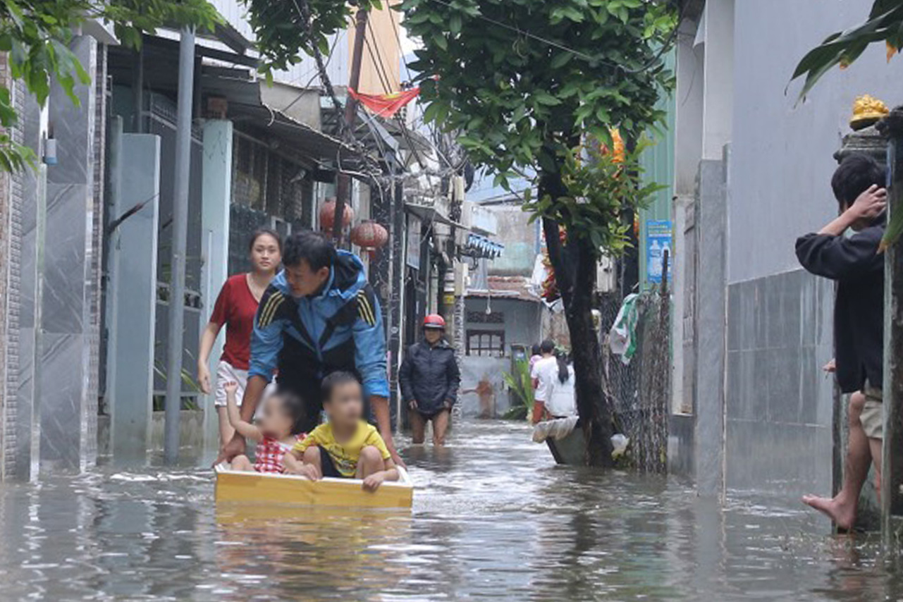 Khu vực đường Mẹ Suốt (phường Hòa Khánh Nam, quận Liên Chiểu) là một trong những điểm nóng ngập lụt của TP Đà Nẵng - Ảnh: THANH NGUYÊN