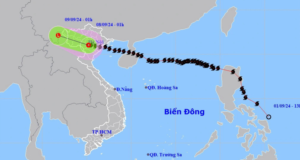 Bão số 3 đã suy yếu thành áp thấp nhiệt đới - Ảnh 2.